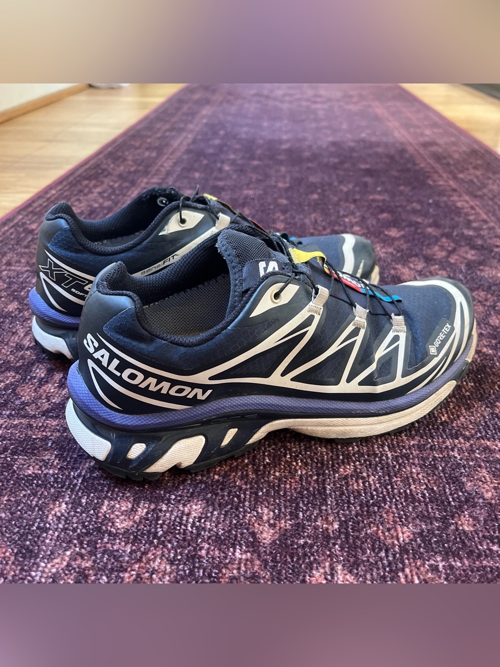 Salomon Navy Blue XT-6 Gore-Tex Sneakers